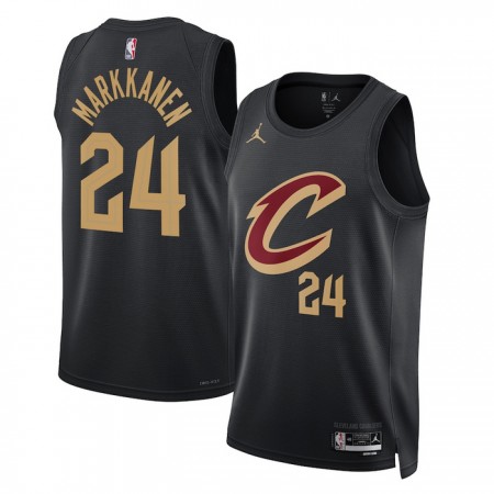 Maillot Homme Cleveland Cavaliers Lauri Markkanen 24 2022-23 Jordan Statement Edition Noir Swingman